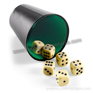 Leather Dice Cup Set